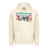 Tofu let all that you do be done in love Premium Hoodie - JahusDesignShop