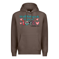 Coffee let all that you do be done in love Premium Hoodie - JahusDesignShop