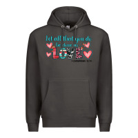 Smoke let all that you do be done in love Premium Hoodie - JahusDesignShop