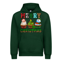 Forest Green merry christmas with cupcakes Urban Hoodie - AdoDesignShop