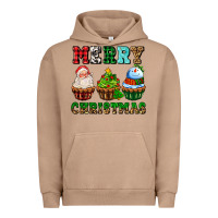 Pigment Burro merry christmas with cupcakes Urban Hoodie - AdoDesignShop