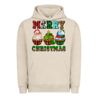 Pigment French Oak merry christmas with cupcakes Urban Hoodie - AdoDesignShop