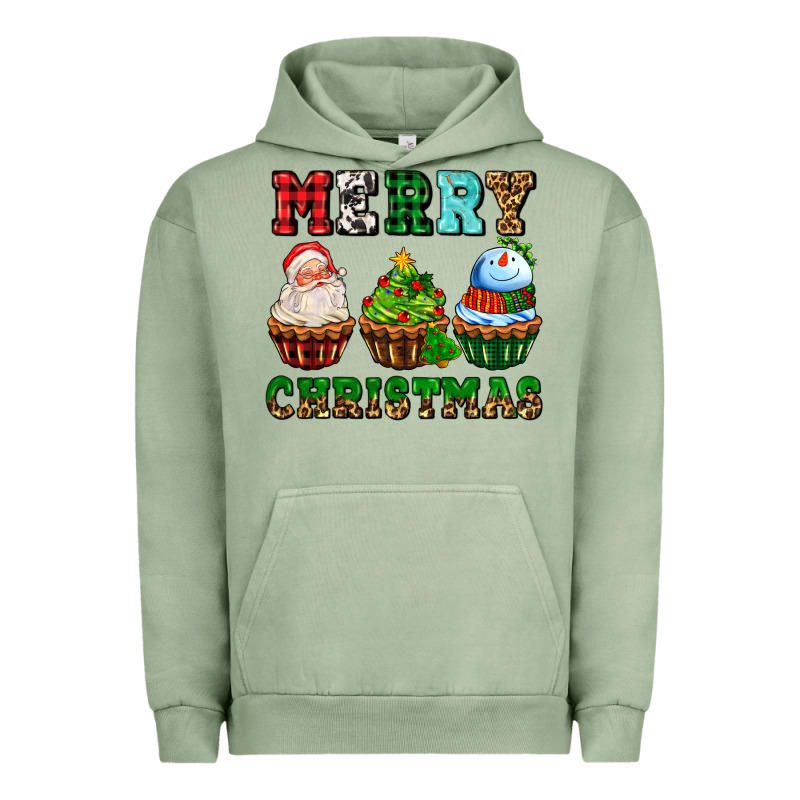 Merry Christmas With Cupcakes Urban Hoodie by AdoDesignShop | Teevron