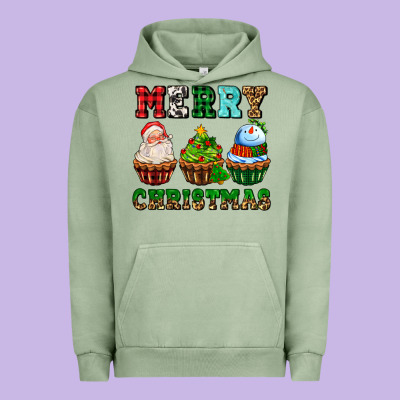 Merry Christmas With Cupcakes Urban Hoodie Designed By Adodesignshop