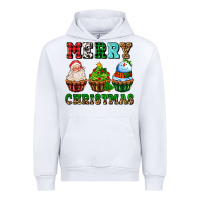 White merry christmas with cupcakes Urban Hoodie - AdoDesignShop