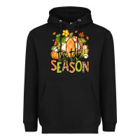 Black Tis' the season Fall American Football Heavyweight Hoodie - RanaPortraitStore