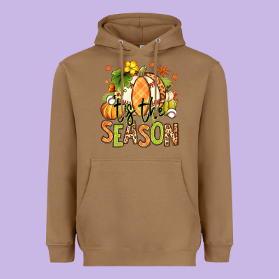 Heavyweight Hoodie Tis' the season Fall American Football