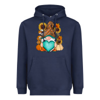 Navy Western Fall gnome Heavyweight Hoodie - RanaPortraitStore