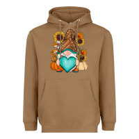 Toasted Coconut Western Fall gnome Heavyweight Hoodie - RanaPortraitStore