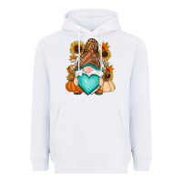 White Western Fall gnome Heavyweight Hoodie - RanaPortraitStore