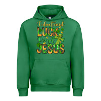 Emerald I don't need luck I've got Jesus Urban Hoodie - Jasminsmagicworld