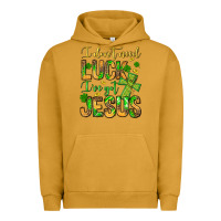Pigment Peanut Butter I don't need luck I've got Jesus Urban Hoodie - Jasminsmagicworld