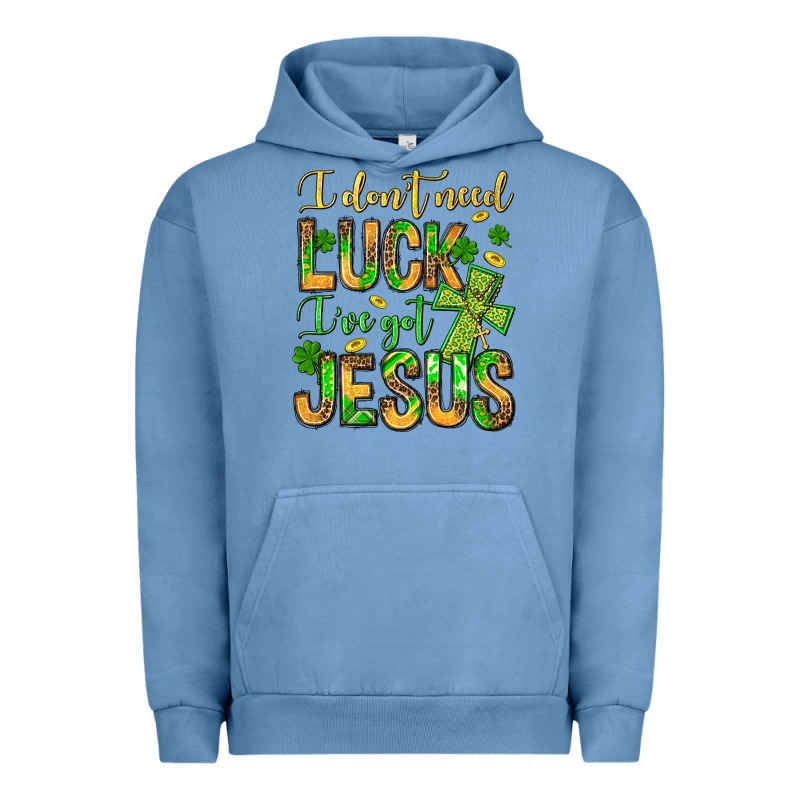 I Don't Need Luck I've Got Jesus Urban Hoodie by Jasminsmagicworld | Teevron