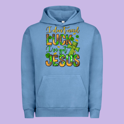 I Don't Need Luck I've Got Jesus Urban Hoodie Designed By Jasminsmagicworld
