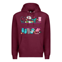 Burgundy nurse elements with costom name Premium Hoodie - AdoDesignShop