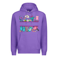 Purple nurse elements with costom name Premium Hoodie - AdoDesignShop