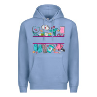 Colony Blue nurse elements with costom name Premium Hoodie - AdoDesignShop