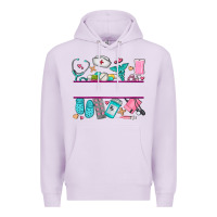 Lilac nurse elements with costom name Premium Hoodie - AdoDesignShop