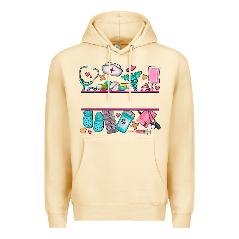Nurse Elements With Costom Name Premium Hoodie by AdoDesignShop | Teevron