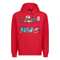 Red nurse elements with costom name Premium Hoodie - AdoDesignShop