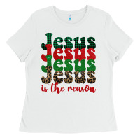 White jesus is the reason Ladies Tee - BarkalooDesign
