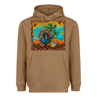 Toasted Coconut Western Fall Thanksgiving Turkey Heavyweight Hoodie - RanaPortraitStore