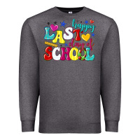 Charcoal Heather happy last day of school Premium Sweatshirt - texasbilliewilder