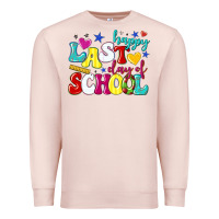 Pale Pink happy last day of school Premium Sweatshirt - texasbilliewilder
