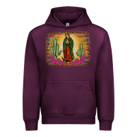 Mauve Wine western our lady of guadalupe Urban Hoodie - JahusDesignShop