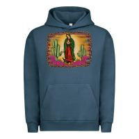 Pigment Midnight Navy western our lady of guadalupe Urban Hoodie - JahusDesignShop