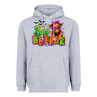 Heather Grey Boo Heifer baby Cow Heavyweight Hoodie - RanaPortraitStore