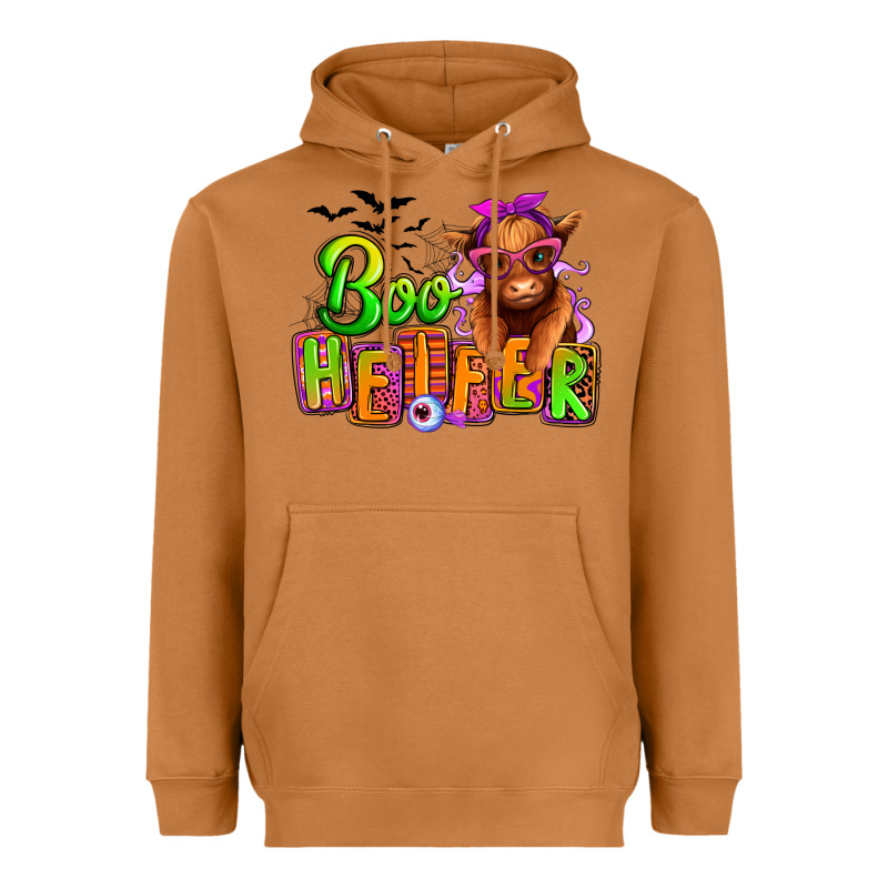 Boo Heifer Baby Cow Heavyweight Hoodie by RanaPortraitStore | Teevron