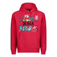 Cardinal nurse elements with costom name Premium Hoodie - AdoDesignShop