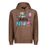 Chestnut nurse elements with costom name Premium Hoodie - AdoDesignShop