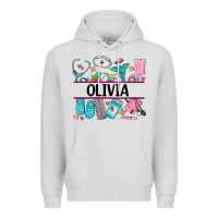Dove Grey nurse elements with costom name Premium Hoodie - AdoDesignShop