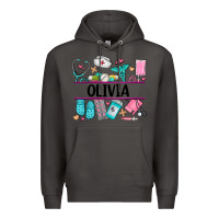 Smoke nurse elements with costom name Premium Hoodie - AdoDesignShop