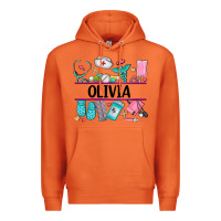 Carrot nurse elements with costom name Premium Hoodie - AdoDesignShop