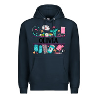 Navy nurse elements with costom name Premium Hoodie - AdoDesignShop
