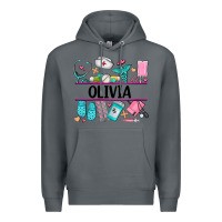 Rock nurse elements with costom name Premium Hoodie - AdoDesignShop