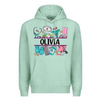 Seafoam nurse elements with costom name Premium Hoodie - AdoDesignShop