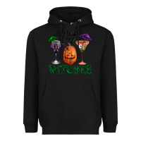 Black Drink Up Witches Halloween Heavyweight Hoodie - RanaPortraitStore