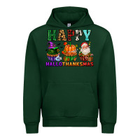Forest Green happy hallothanksmas with cupcakes Urban Hoodie - AdoDesignShop