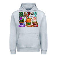 Heather Grey happy hallothanksmas with cupcakes Urban Hoodie - AdoDesignShop