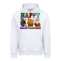 White happy hallothanksmas with cupcakes Urban Hoodie - AdoDesignShop
