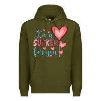 Army Green i'm a sucker for you Premium Hoodie - JahusDesignShop