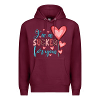 Burgundy i'm a sucker for you Premium Hoodie - JahusDesignShop