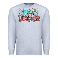 Heather Grey music teacher Premium Sweatshirt - Zillion Design Studio