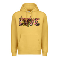 Antique Gold highland cow love Premium Hoodie - JahusDesignShop