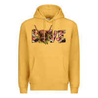 Mustard highland cow love Premium Hoodie - JahusDesignShop
