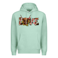 Seafoam highland cow love Premium Hoodie - JahusDesignShop